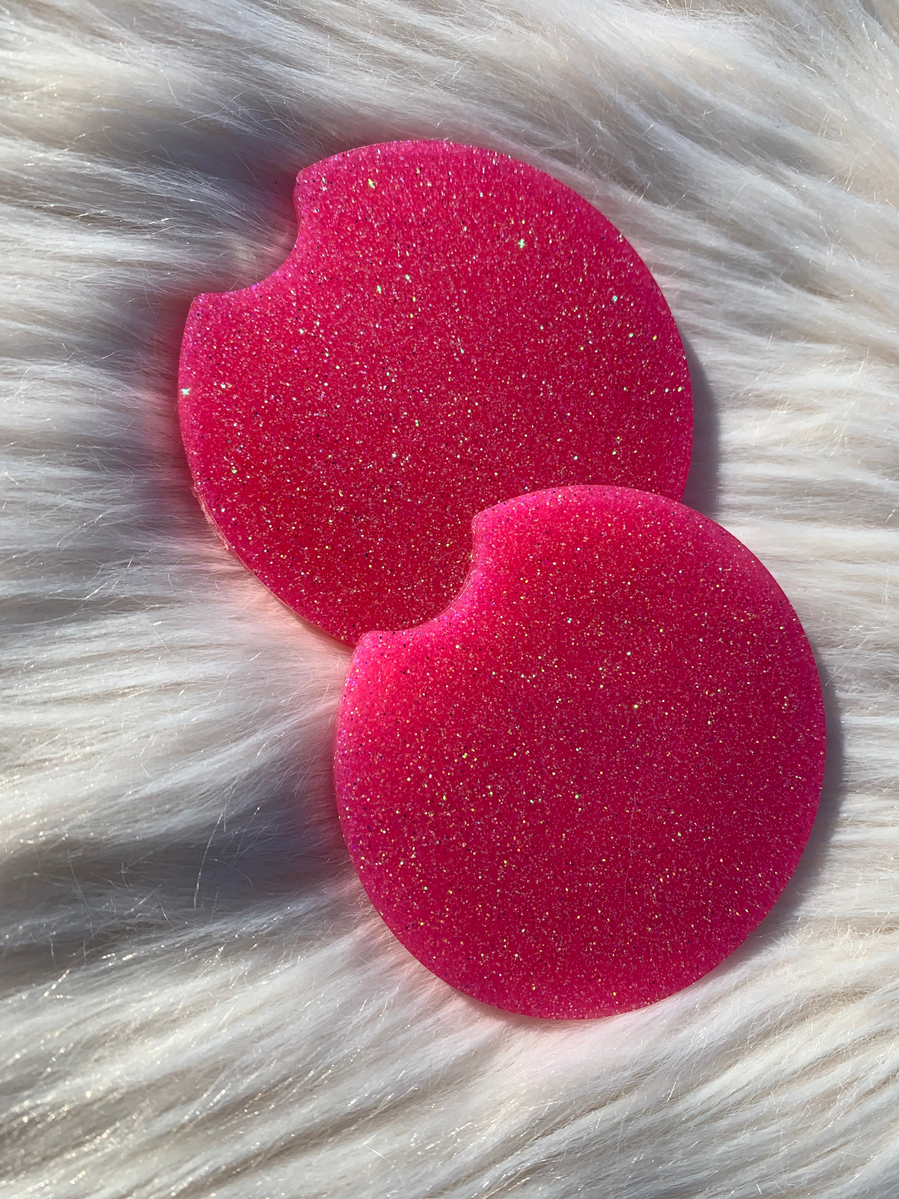 Pink Car Cup Coasters