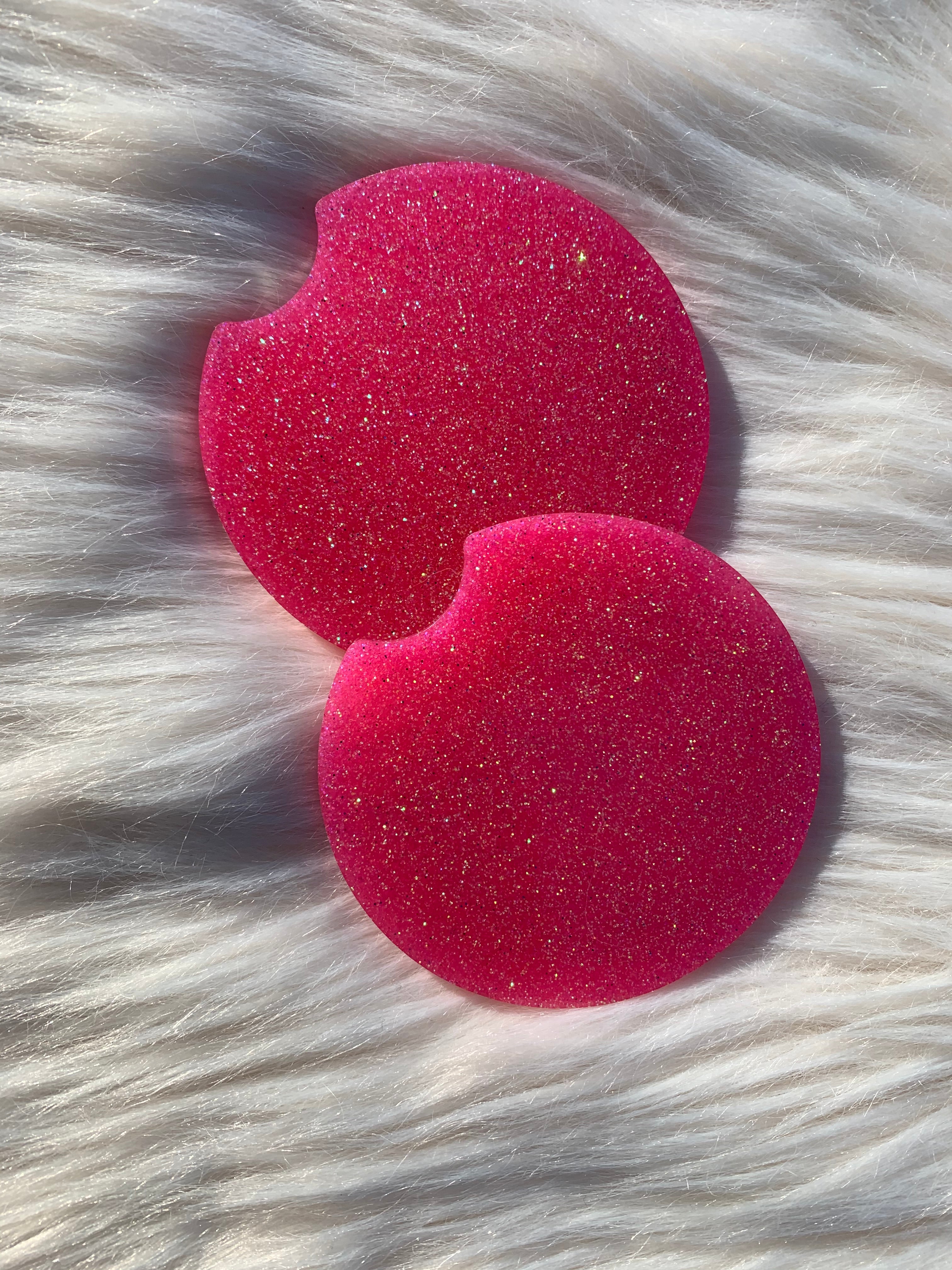 Pink Car Cup Coasters