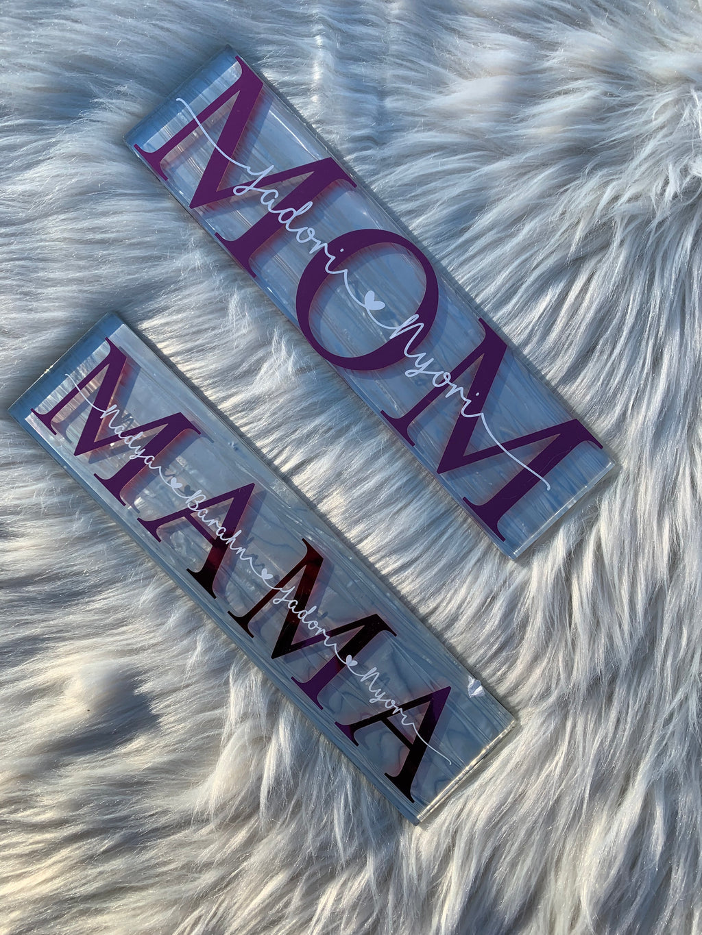Mom glass tile
