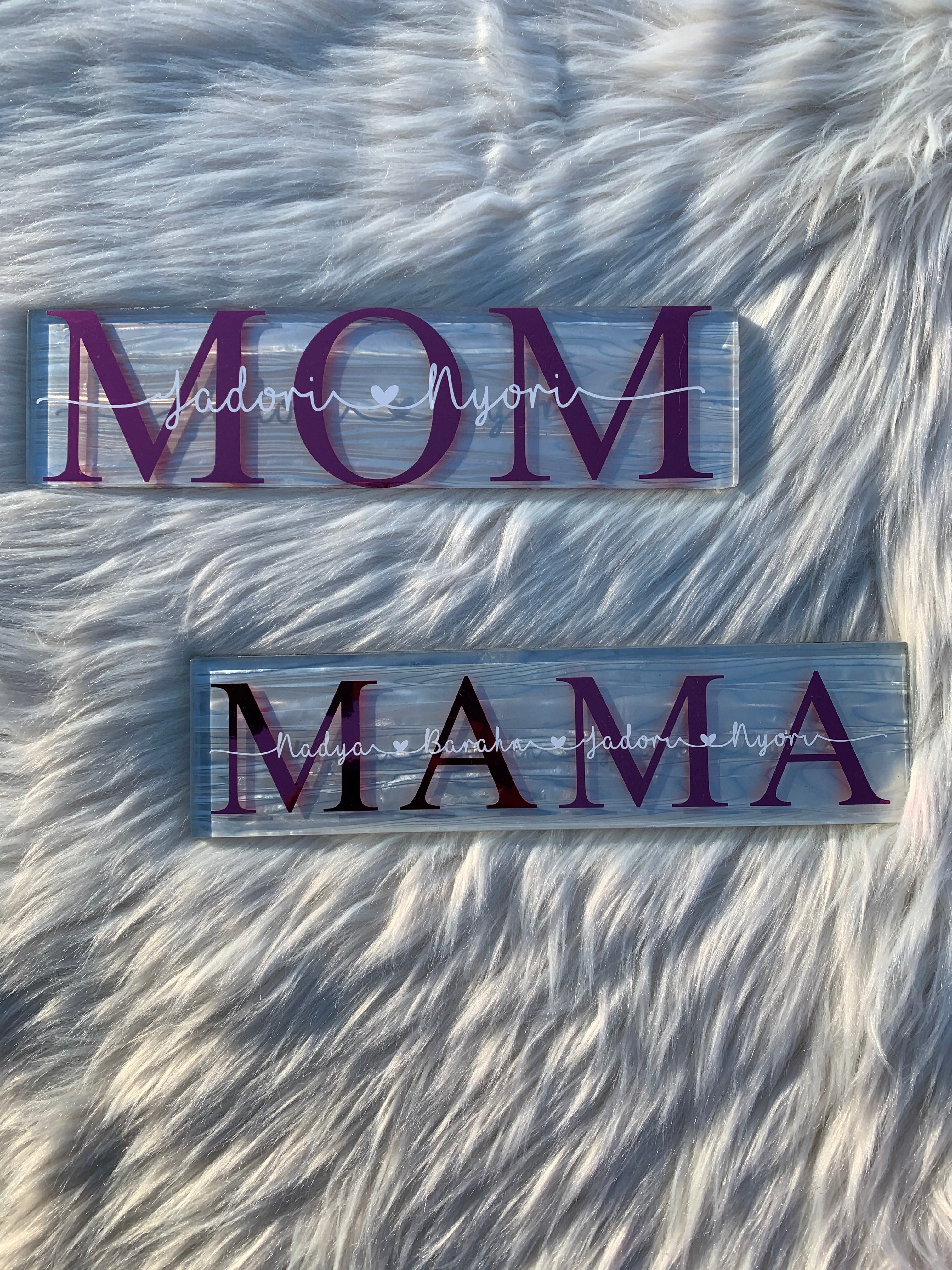 Mom glass tile